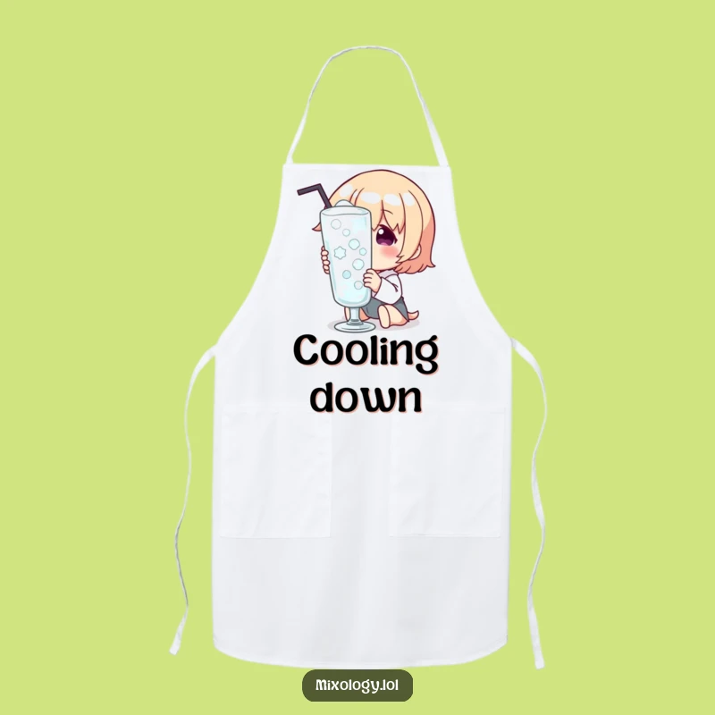 Funny Chilled Glass Delight Apron: Serve Refreshment with a Smile