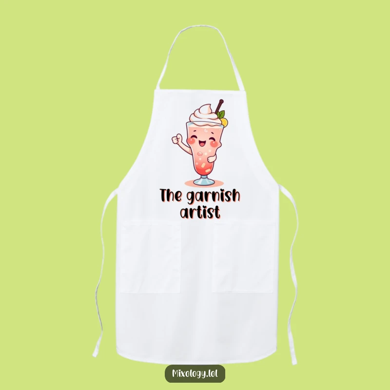 Funny Drink Garnisher Apron - Kitchen Flair Bartender Design