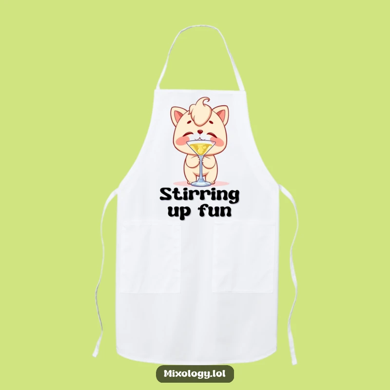 Funny Bartender Balance Apron - Clumsy Stirrer Trick, Hilarious Funny Gift