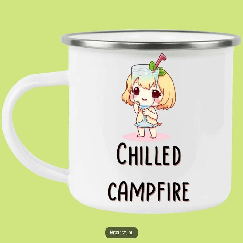 Funny Cool Service Camping Mug: Sweet Character's Chilled Sip, Great Funny Gift