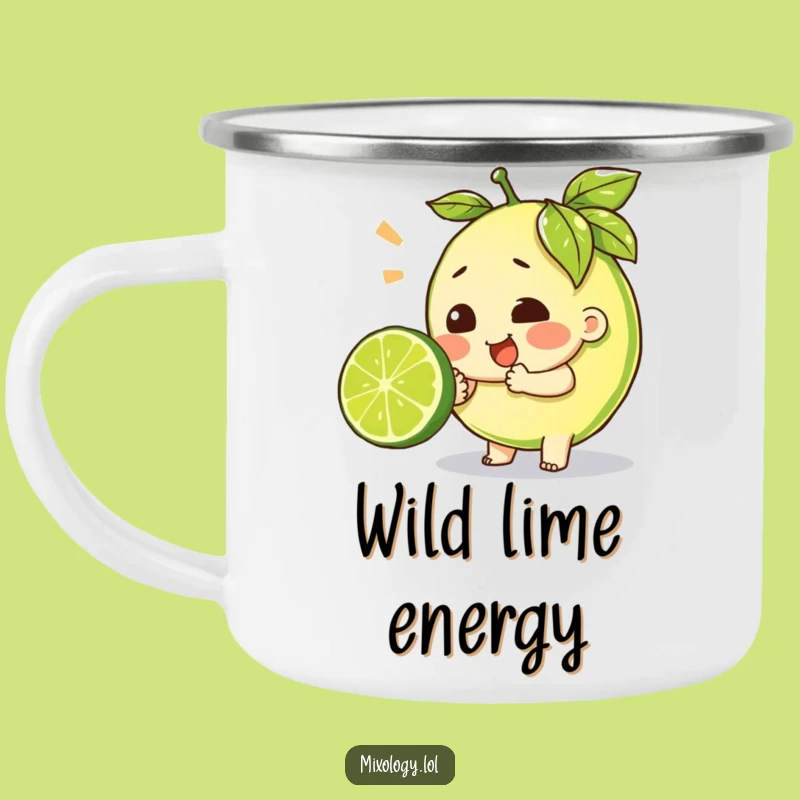 Funny Effort Lime Squeeze Camping Mug - Zest Your Adventures