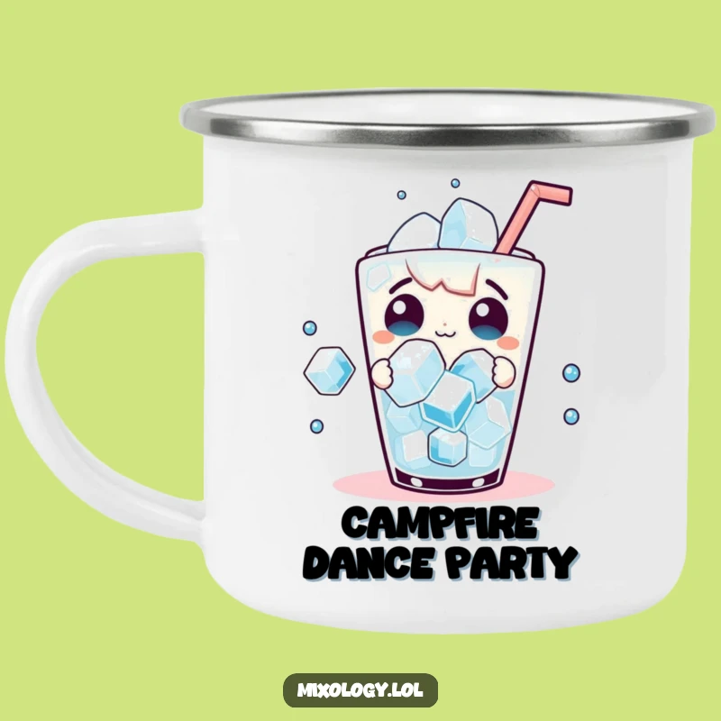 Funny Outdoor Surprise Mug: Sip with Dancing Ice Cubes on Adventures