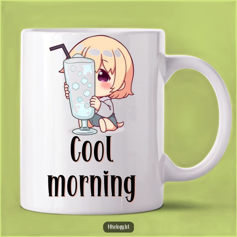 Funny Chilled Glass Admire Mug: Delightful Character Gift for Drink Enthusiasts