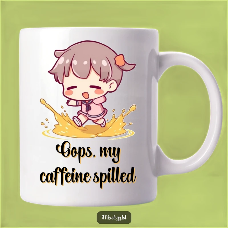 Funny Tripping Bartender Mug: Oops Garnish Splash Perfect Funny Gift