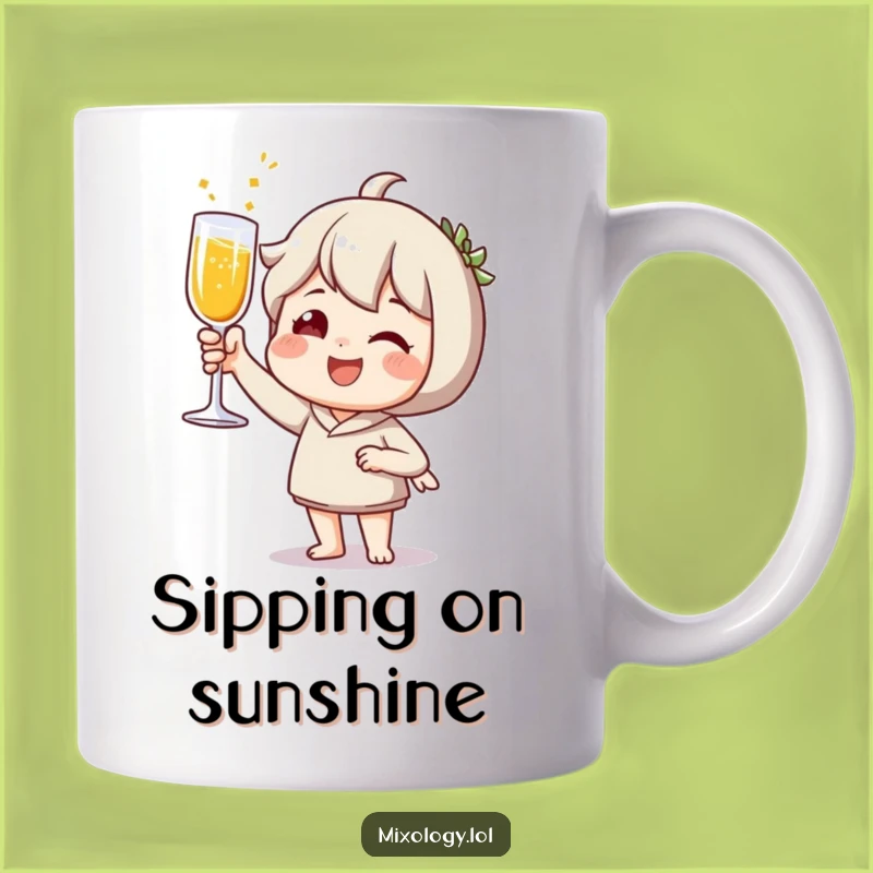 Funny Toasting Mug: Celebrate Life with This Joyful Sparkling Beverage Gift