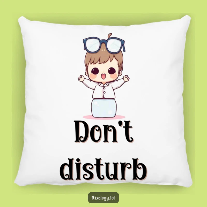 Funny Glass Tower Balance Pillow: Comfy Accent for Playful Decor