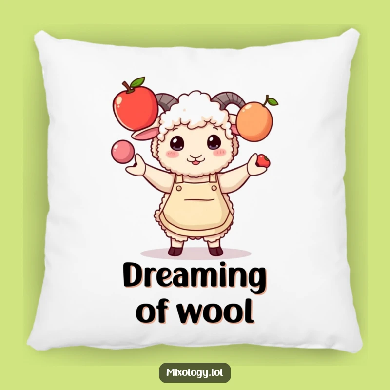 Funny Sheep Juggling Pillow: Soft Comfort, Apron Style, Hilarious Funny Gift!