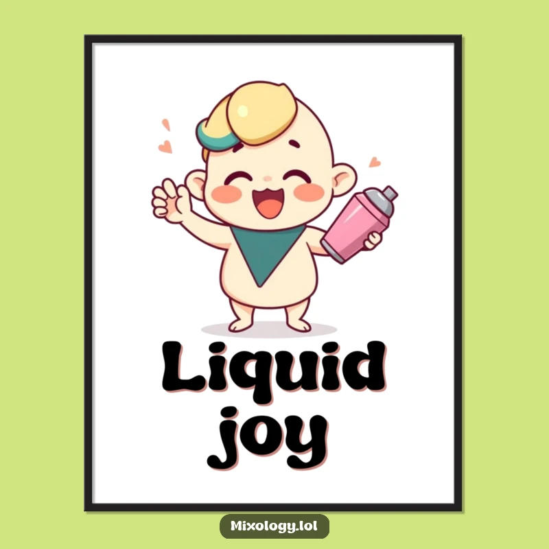 Funny Cocktail Shaker Digital Art - Instant Joyful Decor for Party Lovers