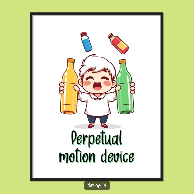 Funny Juggling Bottles Digital Art - Bring Surprise and Laughter Home!