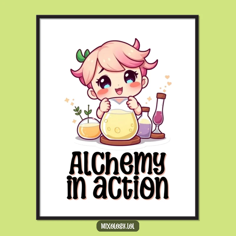 Funny Mad Scientist Digital Print: Instant Lab Decor!