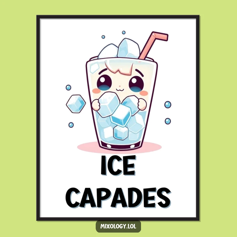 Funny Dancing Ice Art Print: Add Whimsical Surprise to Your Walls