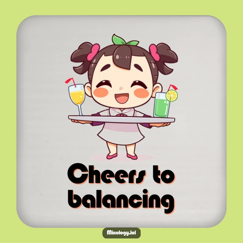Funny Balancing Character Coasters: Protect Surfaces with Hilarious Flair Gift