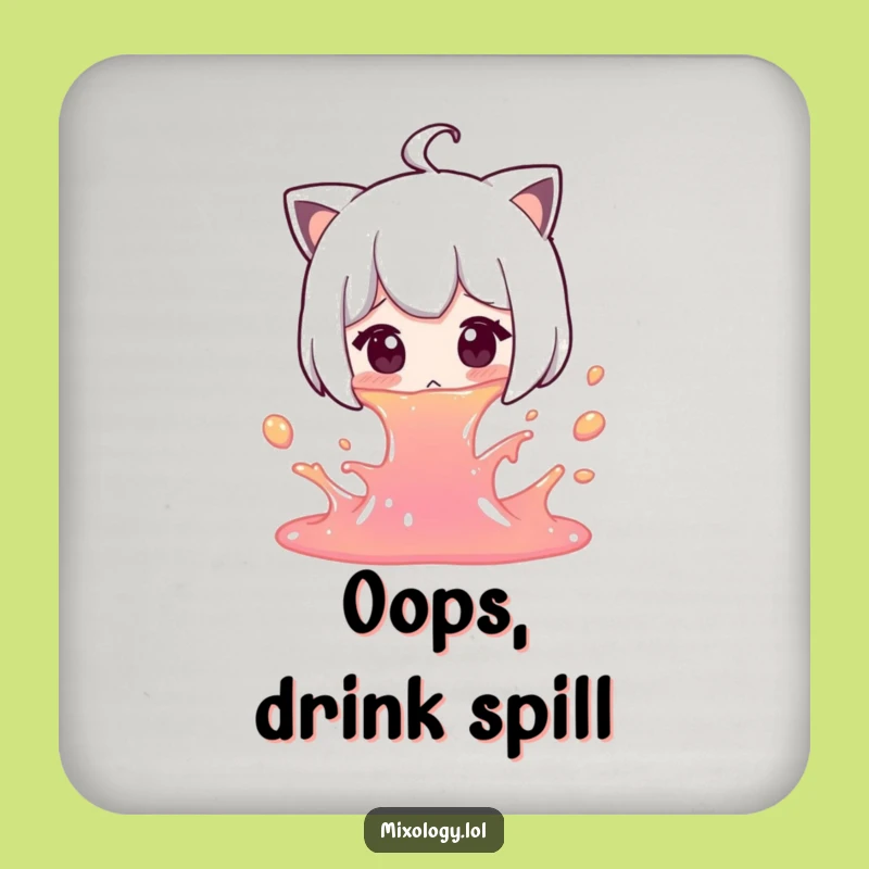 Funny Spill Coasters: Accidental Protection, Great Funny Gift!
