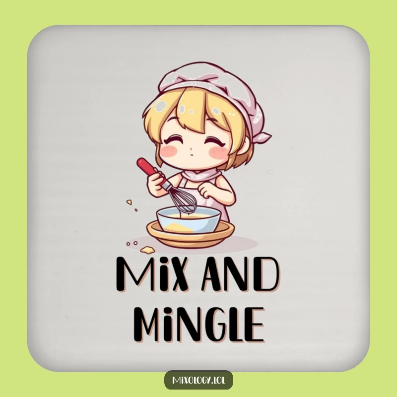 Funny Mixing Whisk Coaster - Protect Surfaces with Culinary Charm