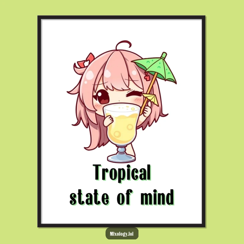 Funny Cocktail Master Poster: Witty Wall Art for Bar or Kitchen