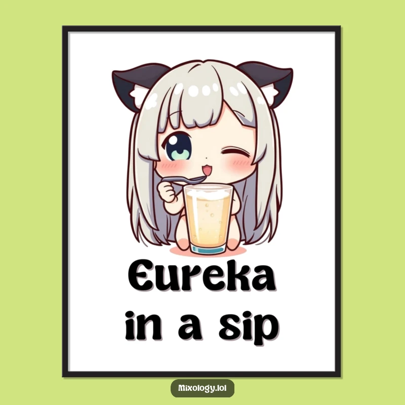 Funny Delightful Sip Poster - Taste the Humor on Your Walls!