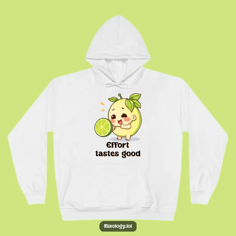 Funny Effort Lime Squeeze Hoodie - Cozy Gift for Citrus Champions