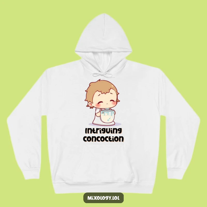 Funny Mixology Watcher Hoodie - Curious About Bubbling Concoctions, Cozy Funny Gift