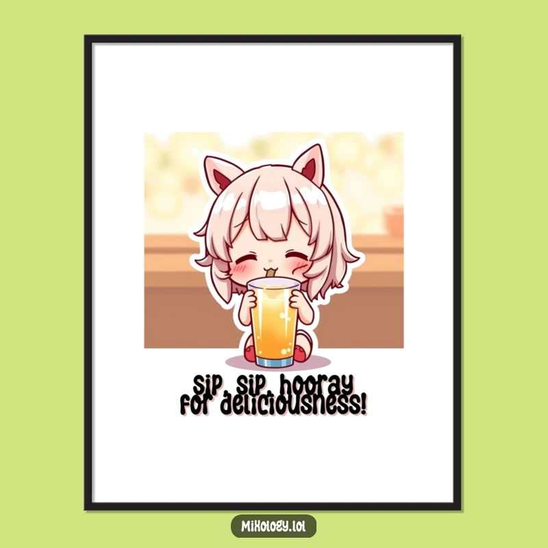 Funny Free Printable Wall Art: Delightful Drink Taster - Humorous Downloadable Decor