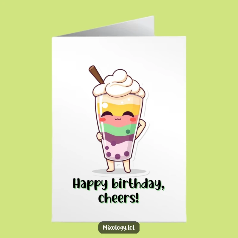 Free Printable Birthday Card: Funny Drink Presentation - Hilarious Downloadable Gift!