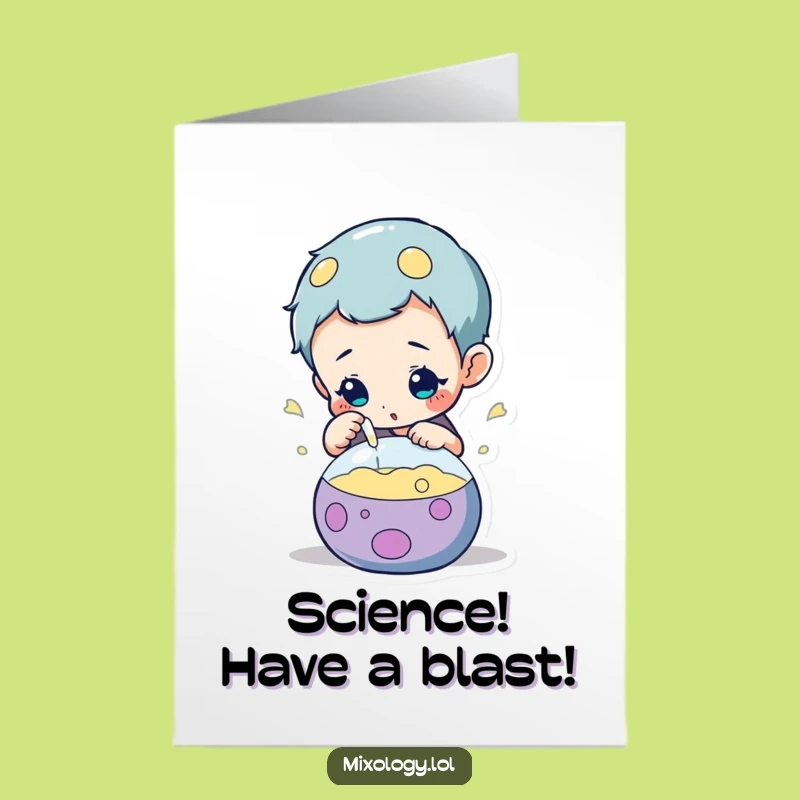 Free Printable Mad Scientist Birthday Card - Funny Downloadable Gift for Curious Minds