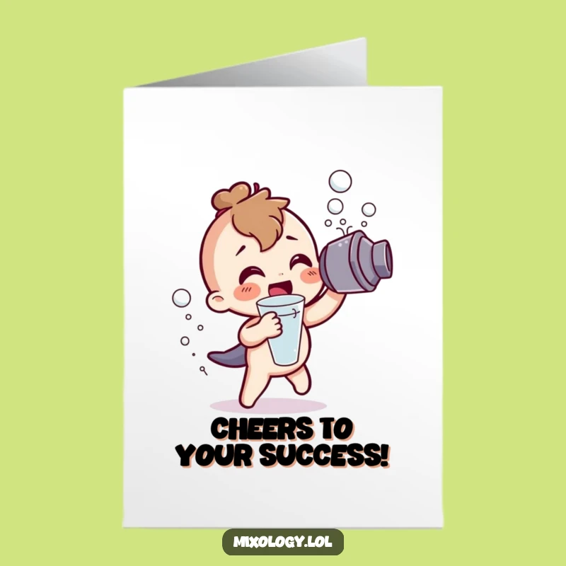 Free Printable Cheers Card: Shaking Success for a Downloadable Congratulations Gift