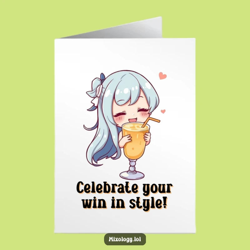 Free Printable Congrats Card: Celebrate Success with a Relaxed Toast