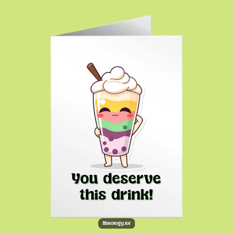 Free Printable Congrats Card: Funny Drink Masterpiece - Awesome Downloadable Gift!