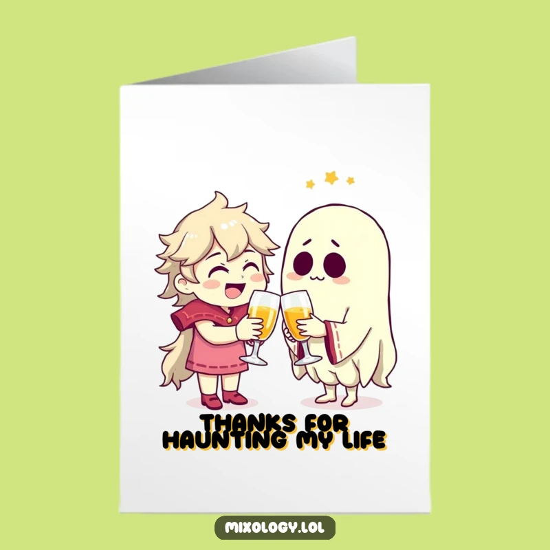 Free Printable Thank You Card: Ghostly Gratitude for a Hilarious Thank You