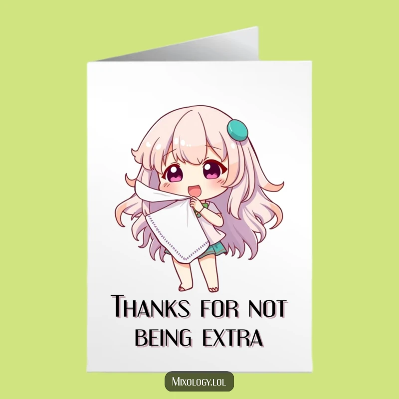 Free Printable Thank You Card: Sassy Fan for Expressing Gratitude!