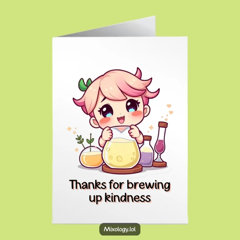 Free Printable Thank You Card: Gratitude Brewed with Magical Thanks