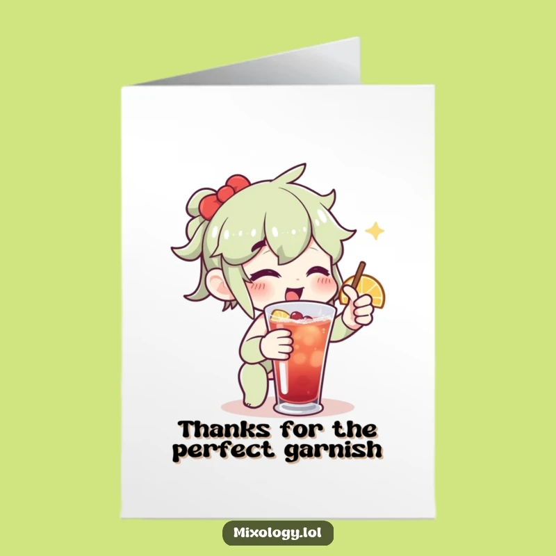 Free Printable Drink Twist Thank You Card: Enthusiastic Gratitude Downloadable
