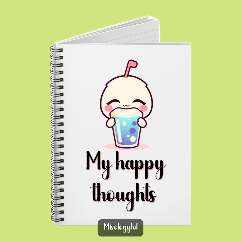 Funny Blissful Notebook - Bubbly Icon Journal, Creative Funny Gift