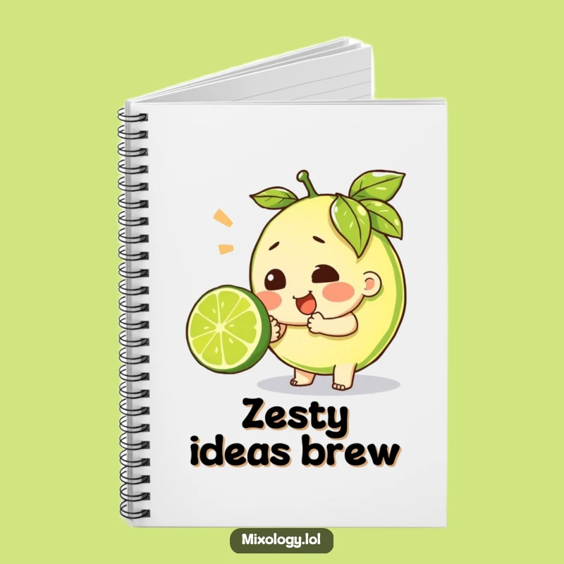 Funny Effort Lime Squeeze Notebook - Jot Your Thoughts with Citrus Grit