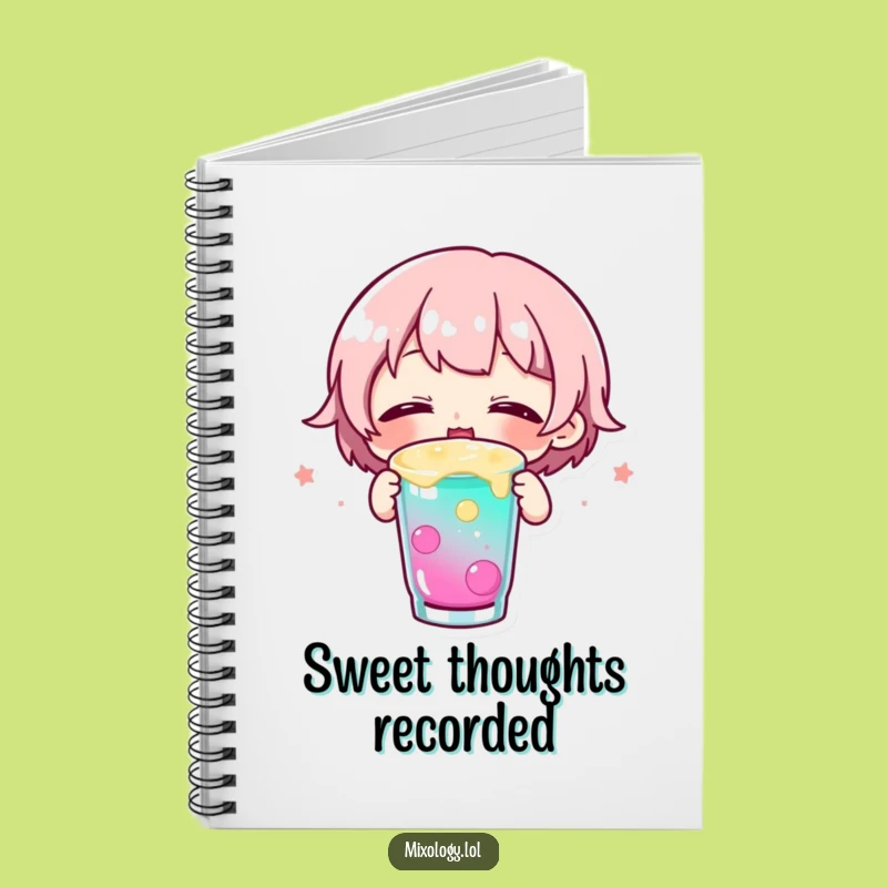 Funny Happy Sipping Notebook: Cute Character Journal for Joyful Notes