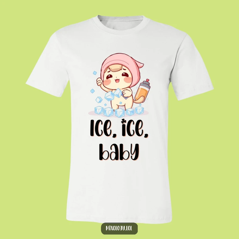 Funny Ice Catching Cocktail Character T-Shirt: Hilarious Apparel for Party Starters and Fun Lovers
