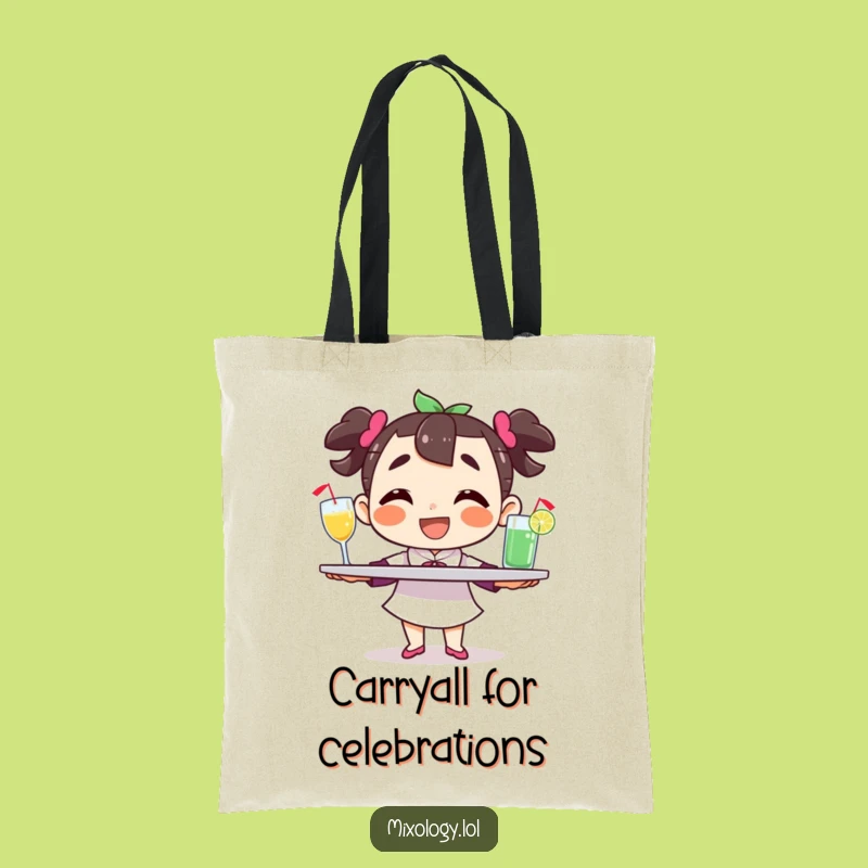 Funny Balancing Character Tote Bag: Carry Your Party Essentials Gift