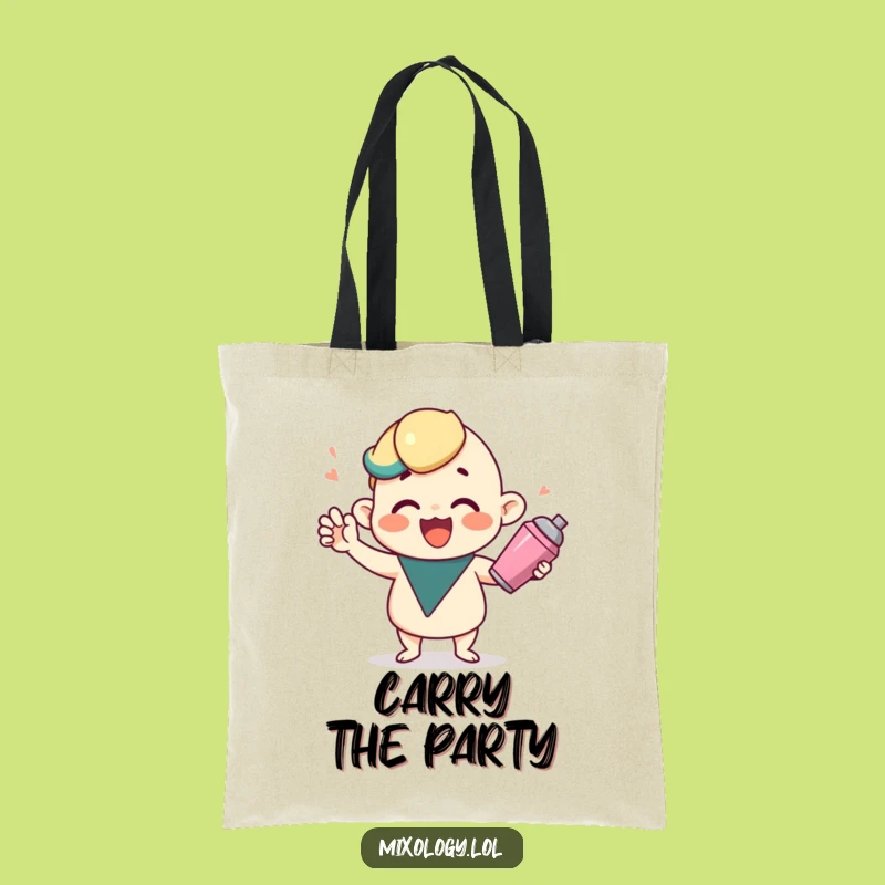 Funny Cocktail Shaker Tote Bag - Carry Your Party Essentials in Style