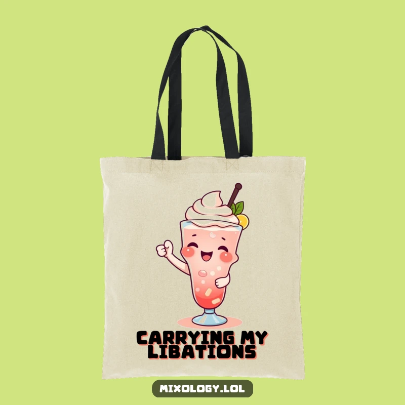 Funny Drink Garnisher Tote Bag - Stylish Cocktail Accessory