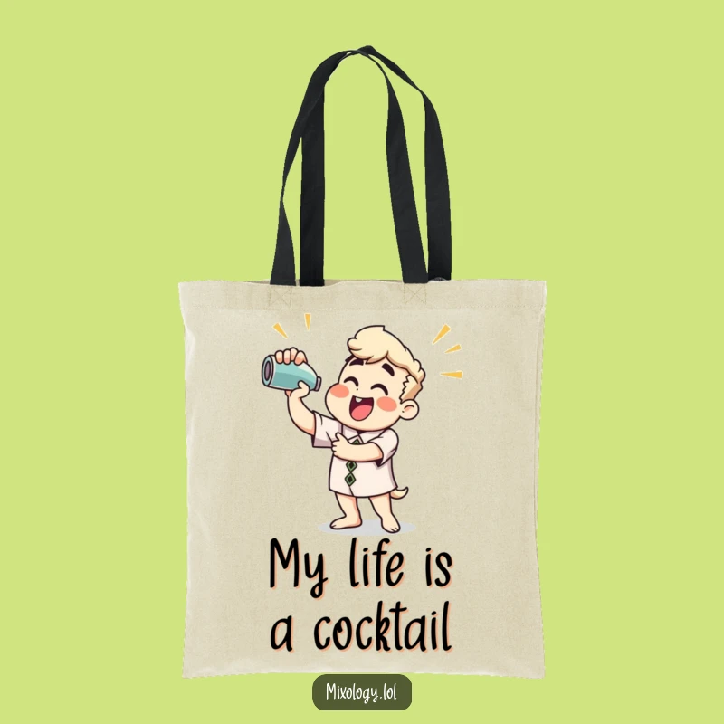 Funny Cocktail Shaker Tote Bag: Carry Your Essentials with Hilarious Style